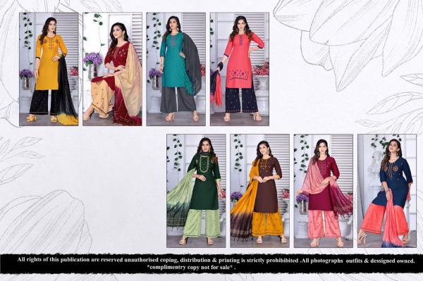 Girinemi Cherish Vol 1 Rayon  Embroidery Designer ReadyMade Suit